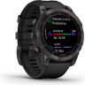 Часы GARMIN FENIX 7 SAPPHIRE SOLAR CARBON GRAY DLC TITANIUM WITH BLACK BAND 010-02540-21