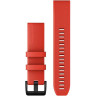 Ремешок GARMIN QUICKFIT 22MM BAND LASER RED WITH BLACK STAINLESS STEEL HARDWARE 10571