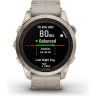 Смарт-часы GARMIN FENIX 7S PRO SAPPHIRE SOLAR золотистый корпус с кожаным ремешком цвета известняка 010-02776-30